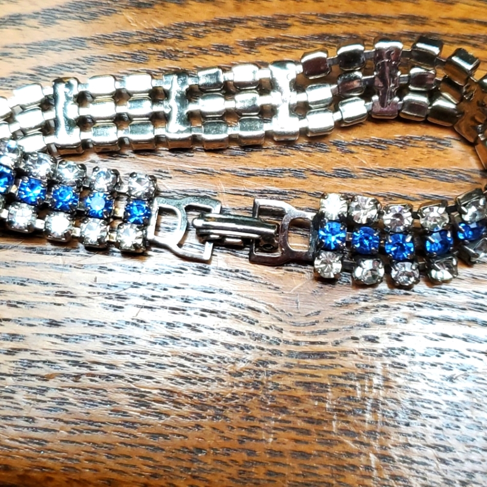 Rhinestone vintage bracelet - Picture 7 of 9
